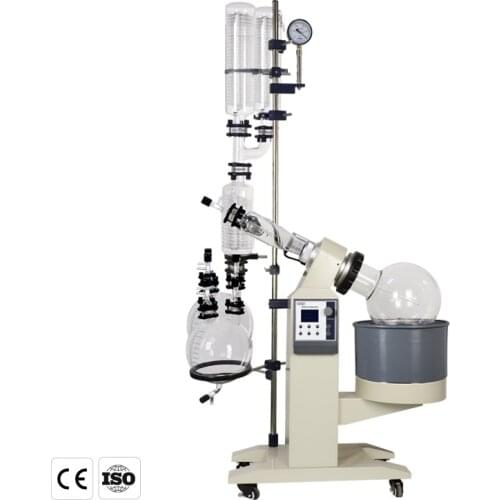 ZOIBKD Double Condenser 10L Rotary Evaporator High Efficiency Double Receiving bottle With Digital Water & Oil Heat Bath