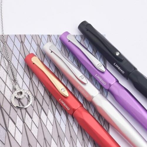 Lingmo LM-291 High Quality Fountain Pen, Crystal Diamond Metal Pen,with Gift Box
