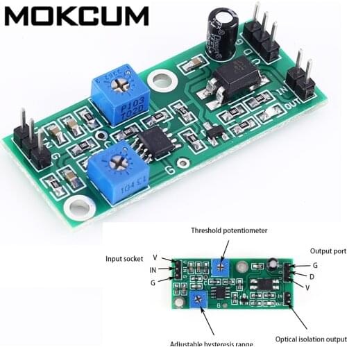 LM2903 Hysteresis Voltage Comparator Signal Stabilizer Optocoupler Isolated Output hysteresis voltage comparator control module
