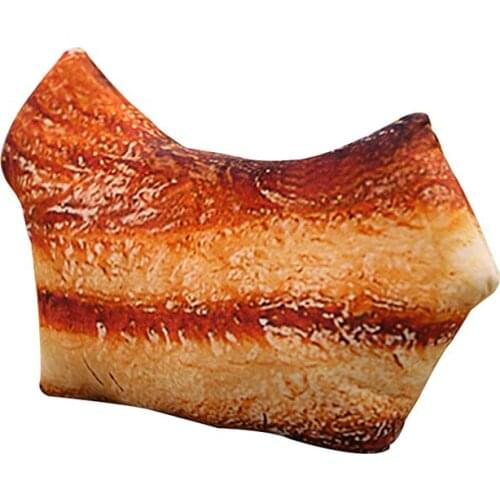 Streaky Pork Plush Food Toy Funny Pillow Creative Cushion For Party Gift Home Decoration