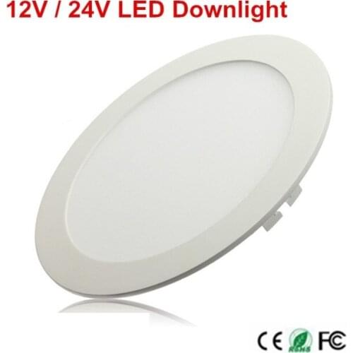 1pcs 12V/24V LED Panel light 3W/6W/9W/12W/15W/25W LED Panel Light Warm White/Cold White 2835 SMD LED Downlight Panel Lighting