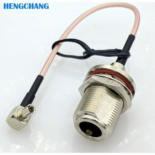 TS9 to N type female RF Pigtail Cable Adapter L16 N connector to TS9 Rightangle 15cm RG316 cable 5pcs/lot