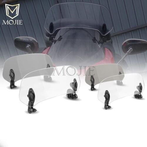 Motorcycle Windshield Extension Spoiler Windscreen Air Deflector For Kawasaki EX650 R NINJA GPZ 1100 900R 500S/EX500/R 500R