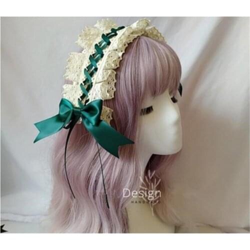 Vintage Lolita Girl Headband Bowknot Headwear Cosplay Princess Hair band Hairpin Hair Accessories B779