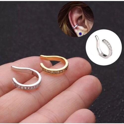1PS Ear Piercing Fashion Piercing Copper Popular Trend No Hole Ear Clip Ear Bone Series Products Human Piercing Body Jewelry