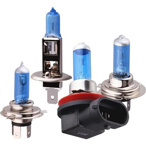 1x H1 H4 H7 H11 Car Headlight Halogen Bulb Auto DRL Daytime Running Light Super Bright White Reverse Fog Lamp 55W 5000K 12V