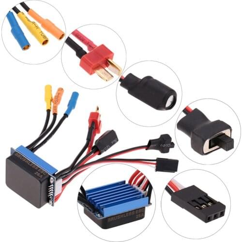 2430 5800KV 7200KV 4P Sensorless Brushless Motor & 25A Brushless ESC Electric Speed Controller for 1/16 1/18 RC Car Truck Parts