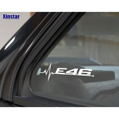 2pcs/lot motorsport E28 E30 E34 E36 E39 E46 E53 E60 E61 E62 E70 E71 E80 E83 E84 E90 E91 E92 car windows sticker for BMW