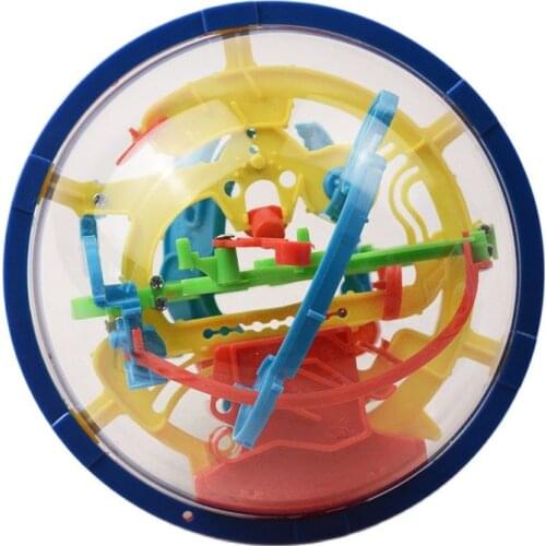 3D Magic Maze Ball 100 Levels Intellect Ball Rolling Ball Puzzle Game Brain Teaser Children Learning Educational Toys Orbit Game