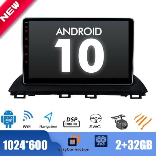 10.1" Android 10.0 Radio for Mazda 3 Axela 2014~2016 Car Multimedia Player GPS Stereo DSP 2.5D IPS WIFI Bluetooth TPMS