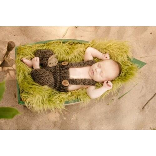 Free shipping, baby overalls, newborn Patch suspender trousers Photography Prop 100% cotton brown Crochet newborn blue pants