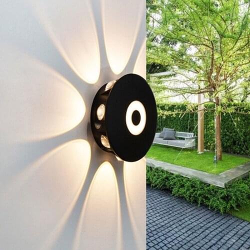4/6/8W LED Wall Lamp 90lm Creative Home Indoor Room Decoration Light 3000-3500K/6000-6500K Waterproof Outdoor Porch Lighting