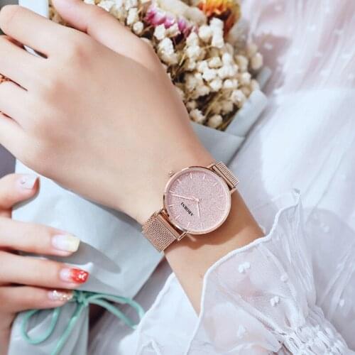 Watches Women Stars Empty Fashion Waterproof Quartz Students Simple Korean Ins Wind Womens Watch Wrist Watches for Women