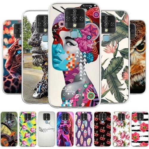 For Tecno Spark 4 Lite Case Cover TPU Silicone Case For Tecno Spark 5 6 Air Pro Pouvoir 4 Shell Coque Phone Bags Painted Printed