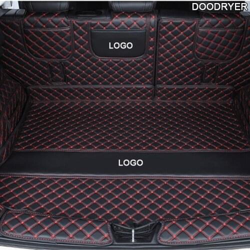 DOODRYER leather car trunk mats for Haval F7 F7x 2019 2020 2021 years cargo liner accessories interior boot