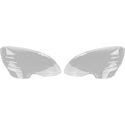 NEW-2x for Benz W204 C180 C200 2008-2010 Right/Left Headlight Shell Lamp Shade Transparent Lens Cover Headlight Cover