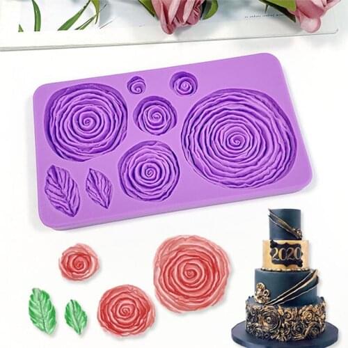 Carnation Cake Fondant Mold Flower Silicone Embossing Mat for Sugarcraft Cake Decoration Gumpaste Icing