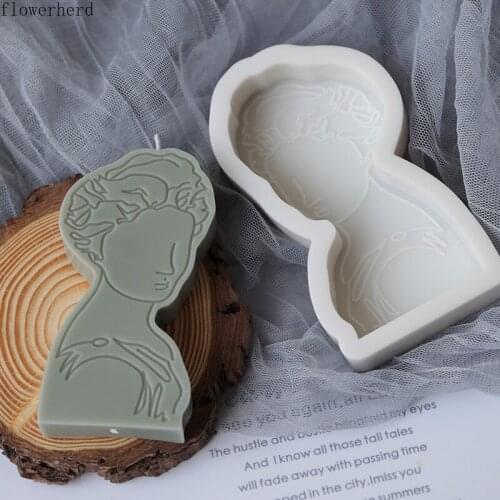 Cake Decorating Tools European Portrait Silicone Candle Mold Candle Making Supplies Plaster Mold Handmade Soap Mold Fondant Mold