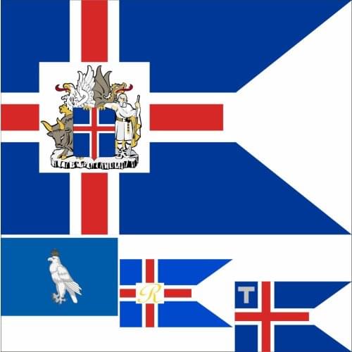 Iceland Presidential Flag 3X5FT 90X150CM Region Community Provinces Complete Collection Military Banner
