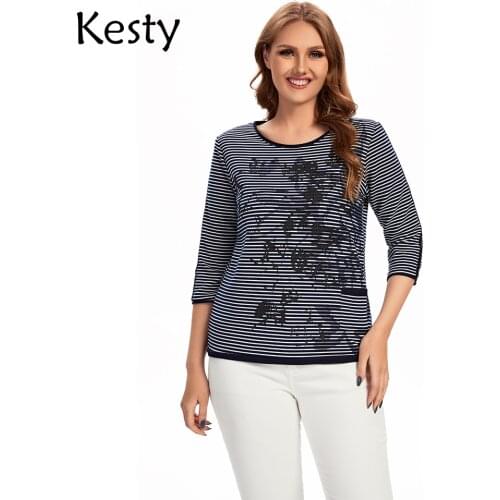 Женские полосатые футболки KESTY China At AliExpress