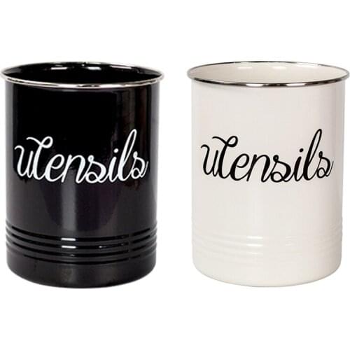 Kitchen Cooking Utensil Holders Flatware Farmhouse Utensils Caddy