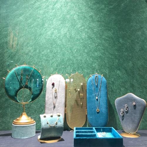 Cute Metal Earring Necklace Display Holder Jewelry Display Rack Organizer Jewelry Display Stand Girl Room Decoration Accessories