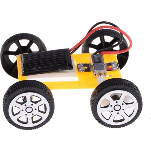 Mini Solar Energy Powdered Toys Racer Child Kid Education Kit 80*68*26.5mm DIY Solar Toy Car Assemble Solar Vehicle