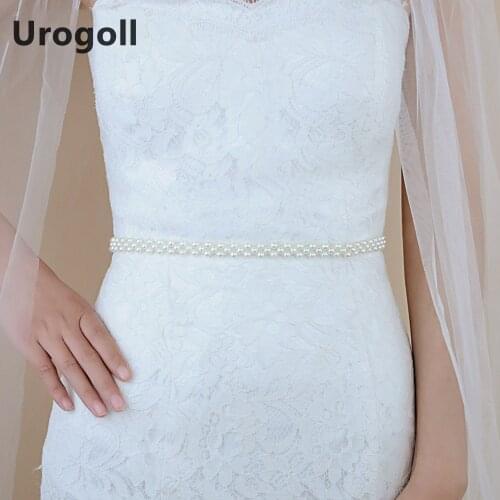 Fashion Bridal Wedding Belts For Bridesmaid Women Girl Pearls Wedding Beaded Belts For Prom Dresses Party Dress Up Elegant Belts