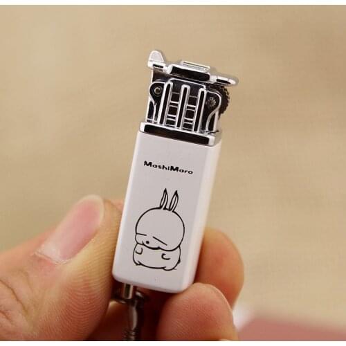 Mini Grinding Wheel Inflatable Lighter Butane Refill Gas Pink Fmale Lighters Smoking Cigarette Briquets Et Accessoires Fumeurs