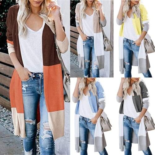 Autumn 2020 New Winter Popular Large Size Womens Striped Sweater Long Sleeve Knit Top Women Sweater Dress Women