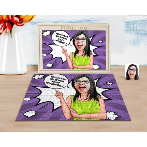 Personalized Women 'S Easy Grow Caricature of 1000 Piece Professional Puzzle-5