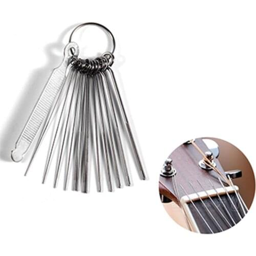 Flanger Portable Guitar Sanding Repair Tools Guitar Nut Slotting File Saw Rods Slot Filing Set Luthier Replacement Accessories