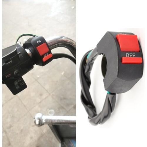 1 Pc Motorcycle Switch Connector Headlight Switches Button Handlebar Mount Motor Electric Universal Power Switch
