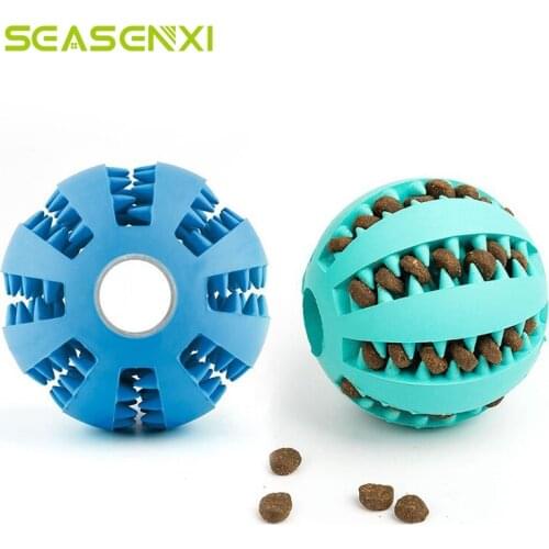 Toys for Dogs Rubber Dog Ball For Puppy Funny Dog Toys For Pet Puppies Large Dogs Tooth Cleaning Snack Ball Toy For Pet Products