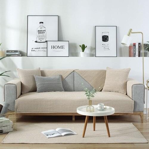 1Pc Sectional Sofa Covers for Living Room Protector Sofa Long Chair Covers Modern Plaid On The Sofas Slipcover 2 and 3 Places