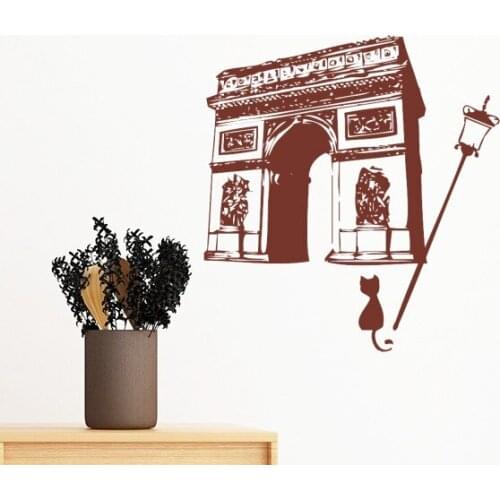 Arch Of Triumphal France Paris Landmark Removable Wall Sticker Art Decals Mural DIY Wallpaper for Room Decal