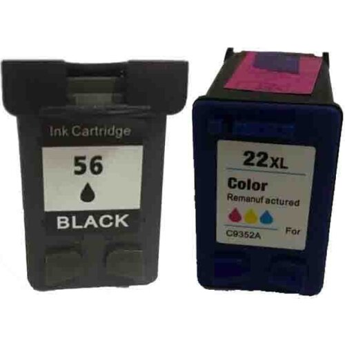 Vilaxh compatible 22xl ink cartridge replacement for hp 22 56 Officejet J5500 J5508 J5520 5600 5605 5607 5608 5610 5615 5680