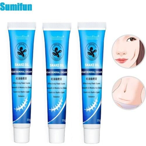 Sumifun 3Pcs Scar Acne Mark Remove Cream Face Body Ointment Acne Postpartum Scar Repair Cream Women Skin Care Moisturizing Cream