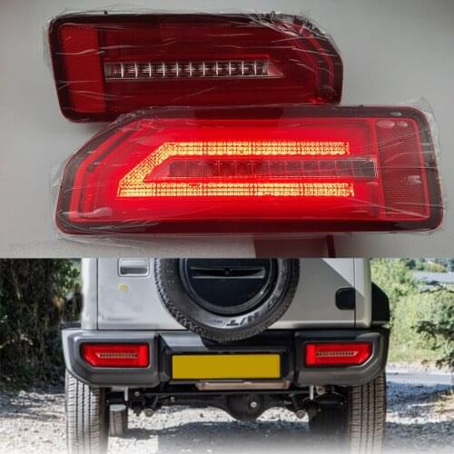 Fit for Suzuki JIMNY jimny 2019 2020 Taillight Rear Lamp Parking Brake light Flow Turn Signal Car Flashing 1 Pair LED