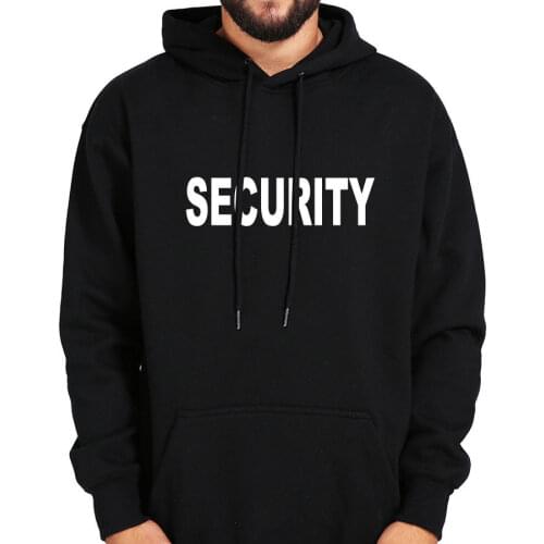 Security Sweatshirts Hooded Street Style Hipster Cool Thick Hoodies Men Hoodies Sweatshirt