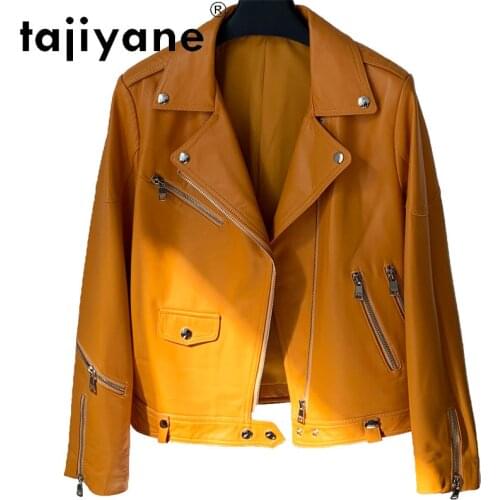 High Real Quality Sheepskin Jacket Women Korean Autumn Clothes Womens Genuine Leather Coats New Mujer Chaqueta TN2038