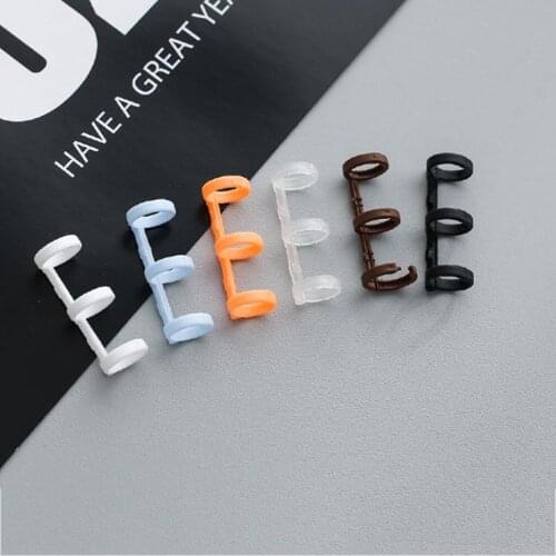 2pcs Plastic Book Binder 3 Rings Loose Leaf Circle Rings DIY Albums Binder Hoops Notebook Binding Circles Office Binding Supply