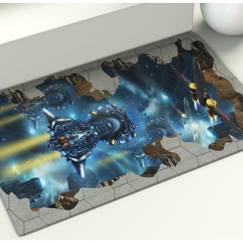 3D Ocean World Fish Carpet Kitchen Mat Entrance Doormat Bedroom Home Floor Decoration Living Room Carpet Bathroom Anti-slip Rug