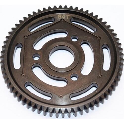 45# Hard Steel Main Tooth 64T Gear YT064TS For 1/8 Rc Toy Cars AXIAL YETI 90026 XL 90032 Parts Accessories