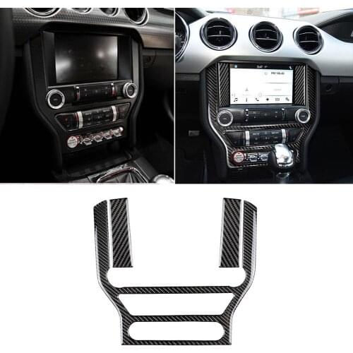 80% HOT SALES！！！Central Control Panel Cover Decorative Sticker Fit for Ford Mustang 2015-2019
