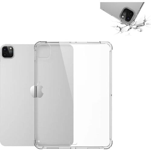 Case for iPad Pro 11 12.9 202020 Case Transparent TPU Silicone Reinforced Corners Bumper Cover for iPad Pro 12.9 2018/2017 Funda