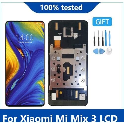 AMOLED Display 6.39'' For Xiaomi Mi Mix 3 LCD Touch Screen Panel Digitizer Replacement For Xiaomi MI Mix3 Display With Frame