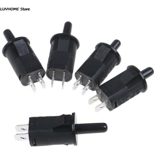 125-250V Door Switch Refrigerator Cabinet Light Disinfection Cabinet Wardrobe Closed Press Button Switch Black