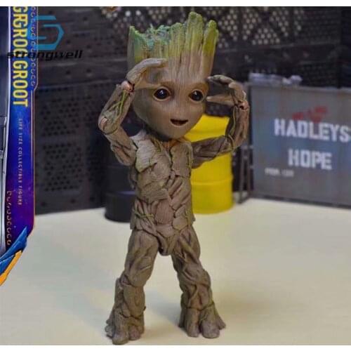 Strongwell Action Figures Baby Groot Doll Figurine Tree Man Model Toy Guardians Groot Action Figures Groot Kids Cute