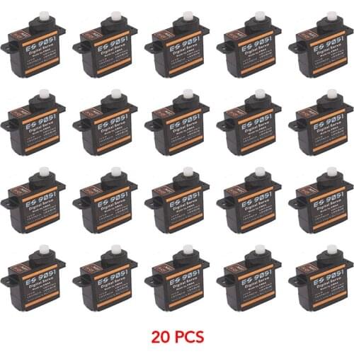 1/4/5/10/20PCS Emax ES9051 Digital Mini Servo Waterproof Digital Servo Plastic Gear For RC Car Helicopter Boat Airplanes RC Toys